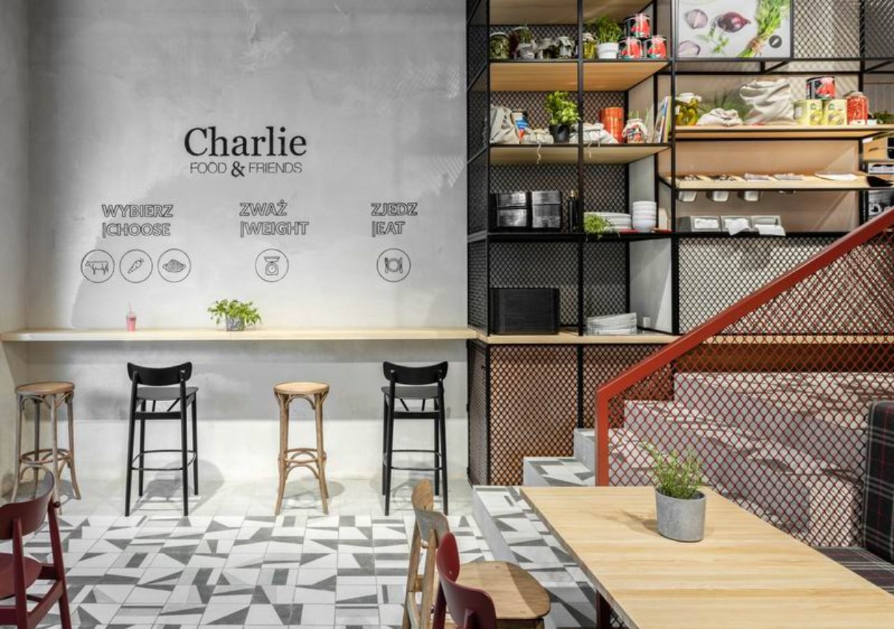 projekty restauracji Charlie Food&Friends